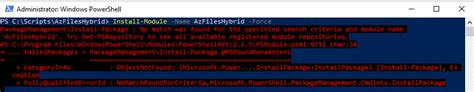 Make a note of the folder you extract the files to. . Install azfileshybrid powershell module